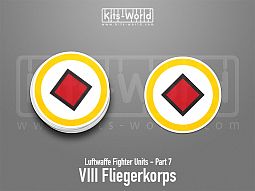 Kitsworld SAV Sticker - Luftwaffe Fighter Units - VIII Fliegerkorps 
